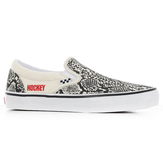 Vans x Hockey Skate Slip-On Snake Skin (White / Black)