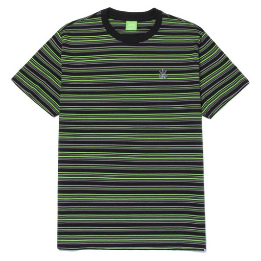 Huf Crown Stripe Short Sleeve Knit Shirt - Black