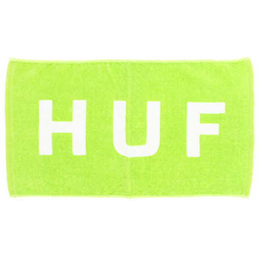 Huf Worldwide OG Logo Beach Towel - Lime Green