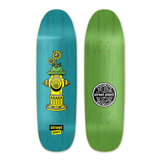 8.875" Street Plant Hydrant Skateboard Deck - Various Stains