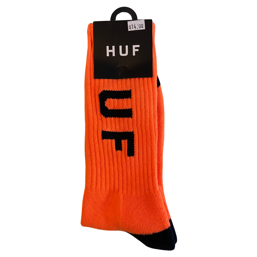 Huf OG Crew Sock Neon Orange
