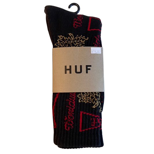 Huf x Budweiser Socks Black / Red