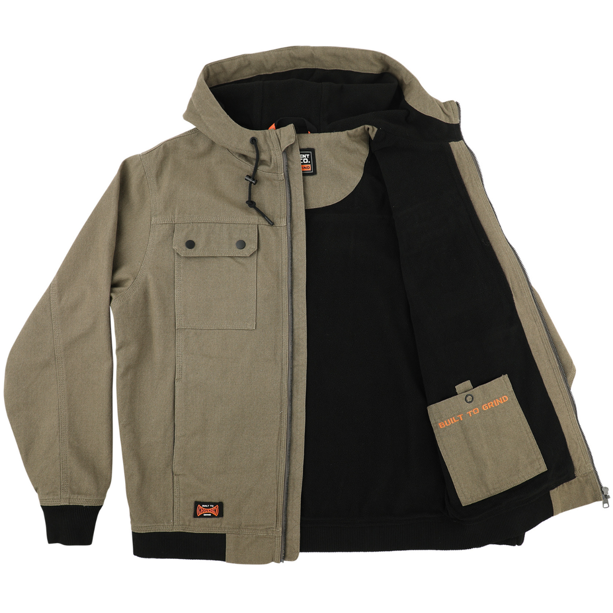 Independent Trucks Built To Grind Work Long Sleeve Jacket - Moss