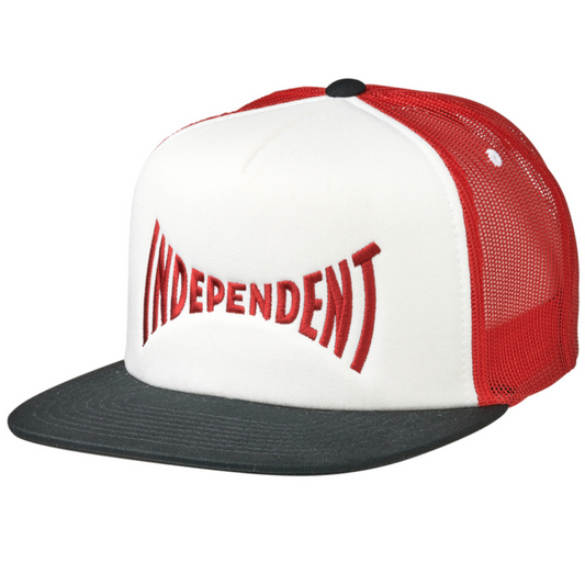 Independent Trucks Span Mesh Trucker Hat - White / Black / Red