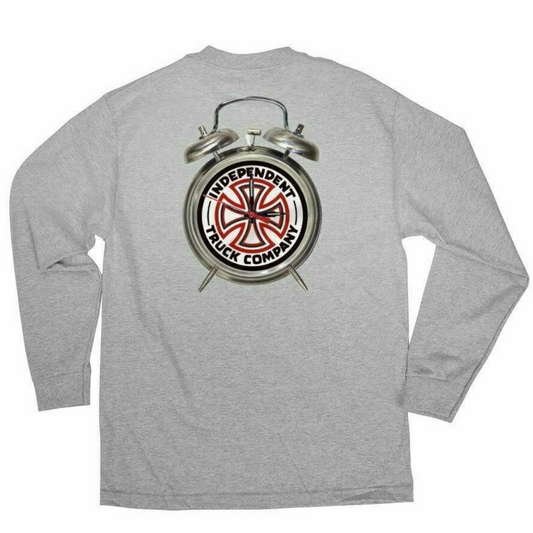 Thrasher Magazine x Independent Trucks Time To Grind Long Sleeve Shirt - Grey