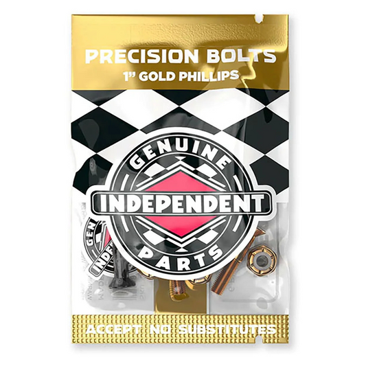 Independent Trucks Genuine Parts Hardware 1" Phillips Black / Gold