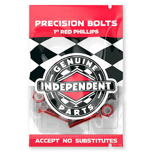 Independent Trucks Genuine Parts Hardware 1" Phillips Black / Red