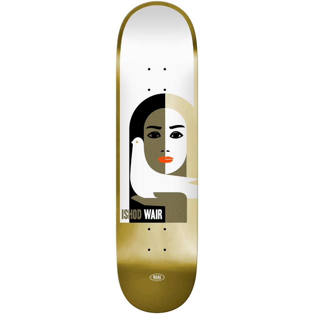 8.25" Real Ishod Wair Peace LTD Gold Foil Skateboard Deck