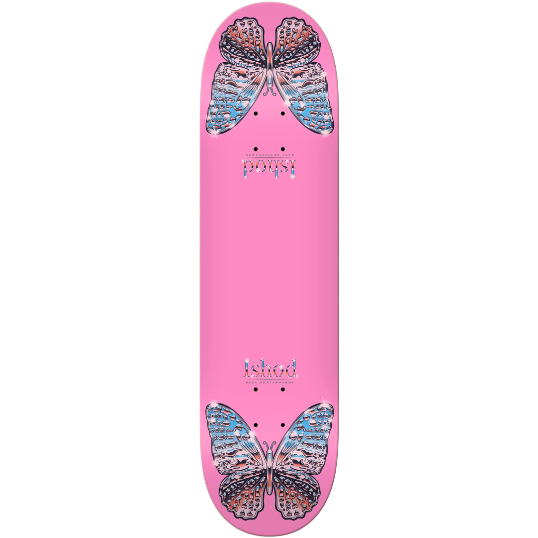 8.25" Real Ishod Wair Mariposa Chrome Twin Tail Skateboard Deck