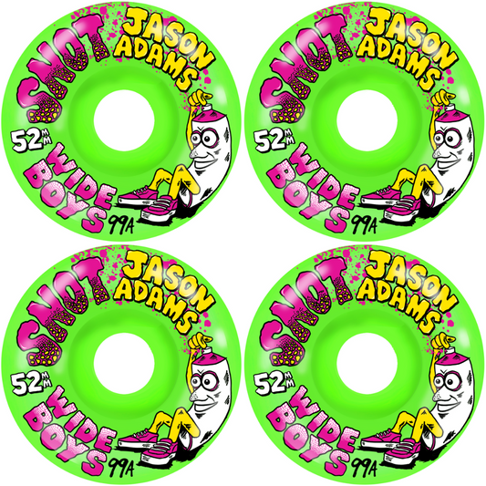 *PRE-ORDER* 52mm Snot Wheels Jason Adams Wide Boys 99a - Green