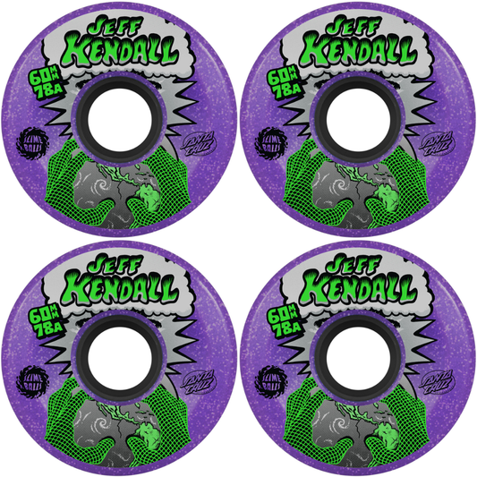 60mm Slime Balls Kendall End of the World Reissue OG Slime Purple Wheels 78a