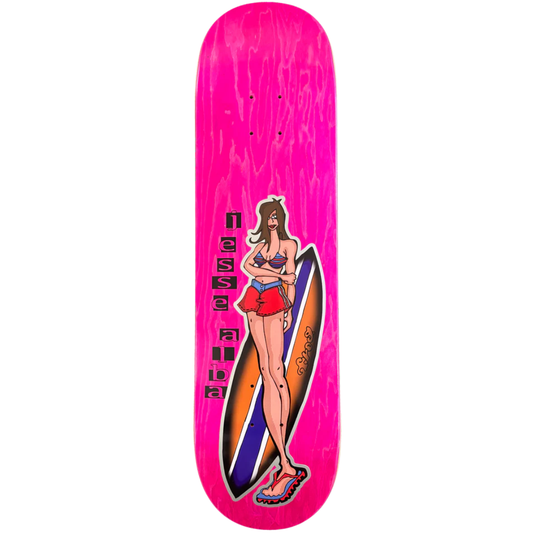 8.25" Frog Jesse Alba Surfer Girl Skateboard Deck - Assorted Stains