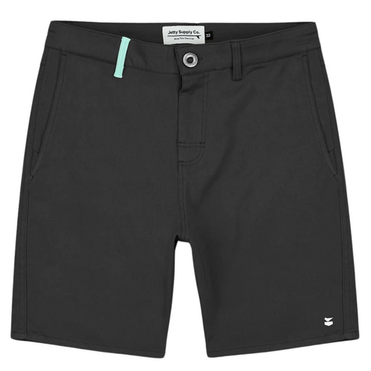 Jetty Stroll Chino Walk Shorts - Black