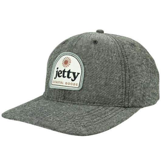 Jetty Rising Snapback Hat - Heather Grey