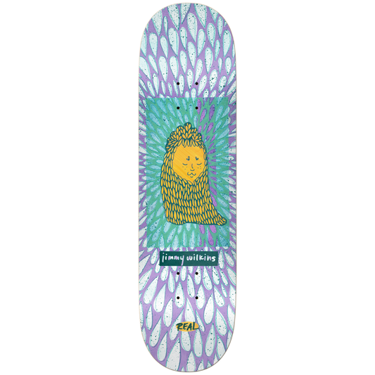 8.5" Real Jimmy Wilkins Echoes Skateboard Deck - Art by Nora Vasconcellos