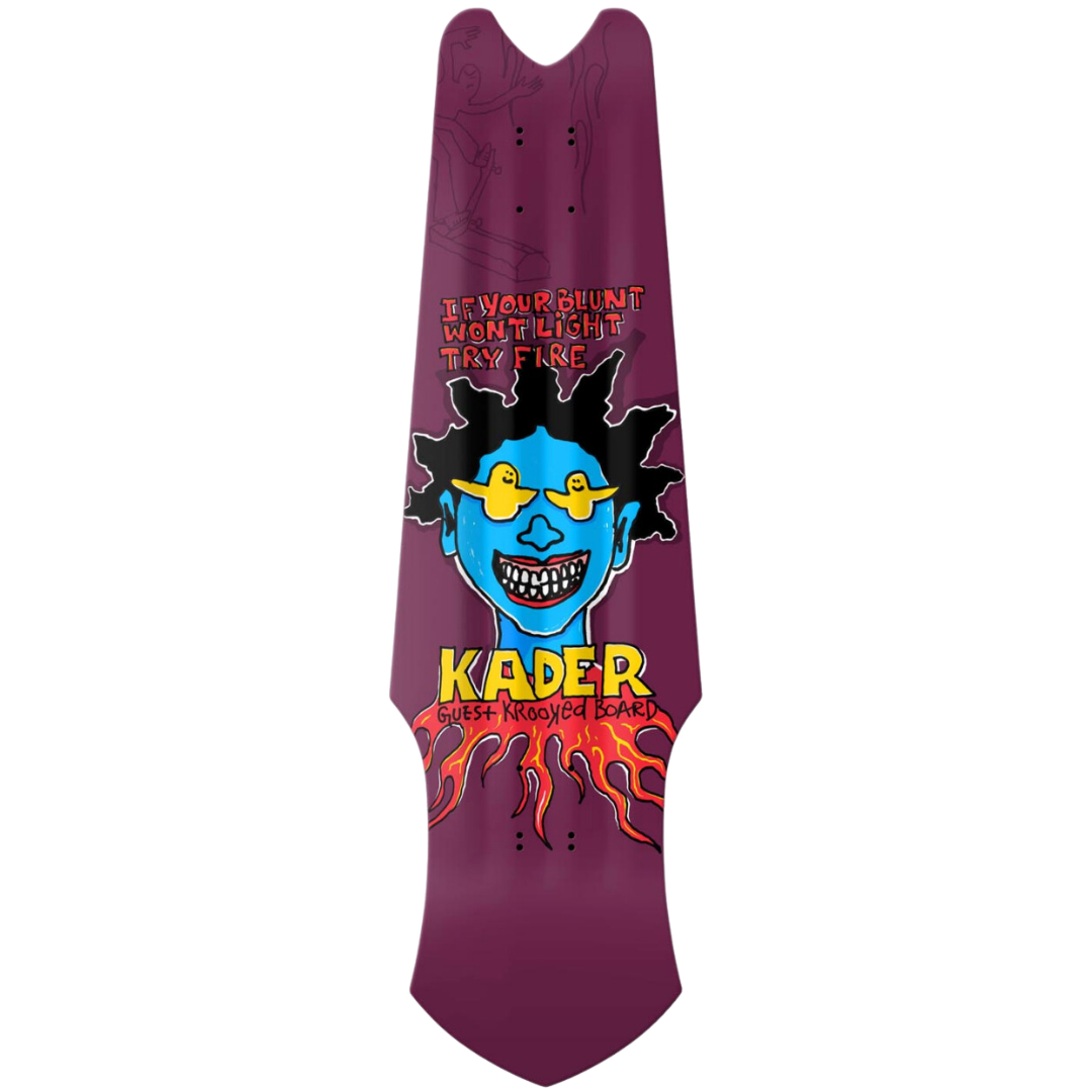 9.75" Krooked Skateboards Kader Guest Tri-Plane Deck