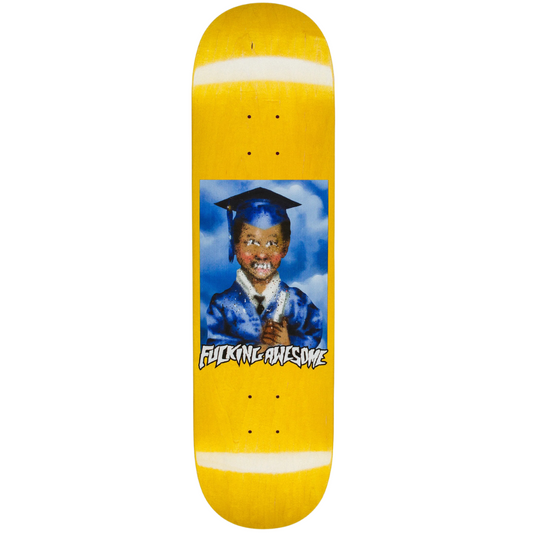 8.38" Fucking Awesome KB Class Portrait Painted By Sickid Skateboard Deck - Assorted Stains