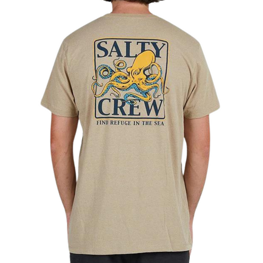 Salty Crew Ink Slinger Standard T-Shirt - Khaki Heather