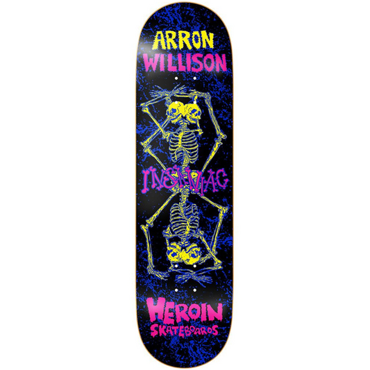 8.5" Heroin Skateboards Aaron Wilson Knock Off Skateboard Deck