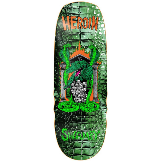 10.6" Heroin Skateboards Swampy Knock Off Skateboard Deck