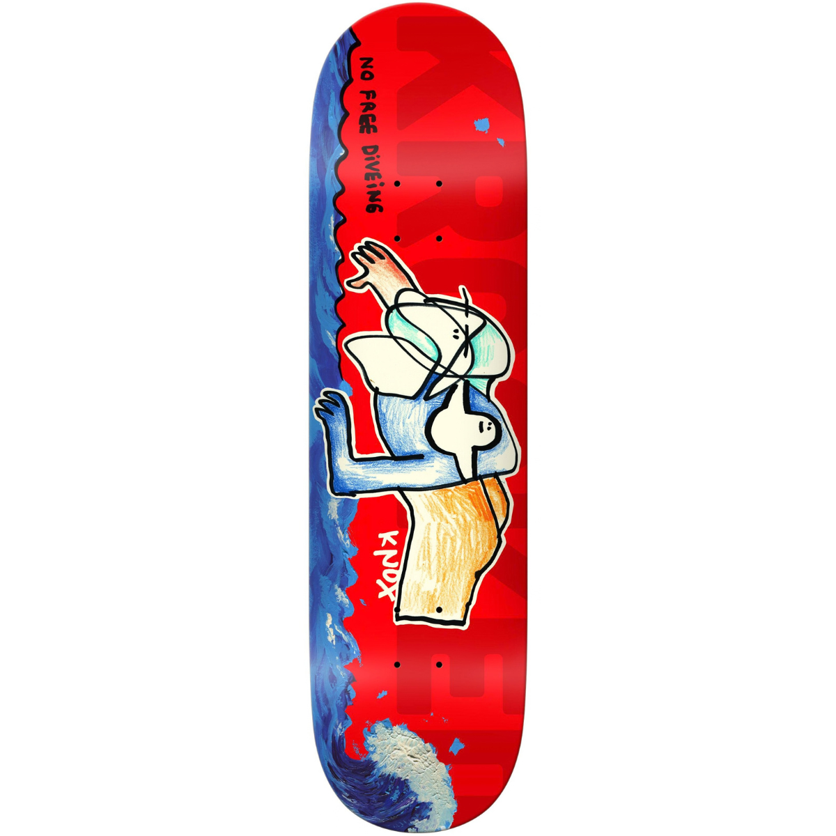 8.5" Krooked Tom Knox Free Dive Skateboard Deck