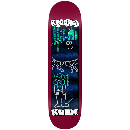 8.5" Krooked Knox Recycled Skateboard Deck