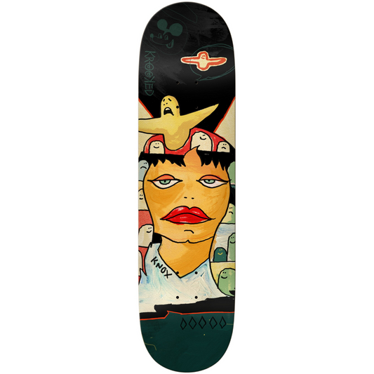 8.25" Krooked Knox Three Stars Skateboard Deck - Assorted Stains