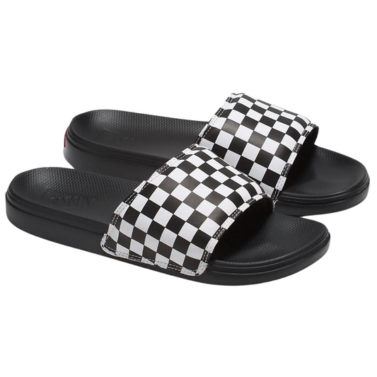 Vans La Costa Slide-On Checkerboard True White / Black Slides Sandals