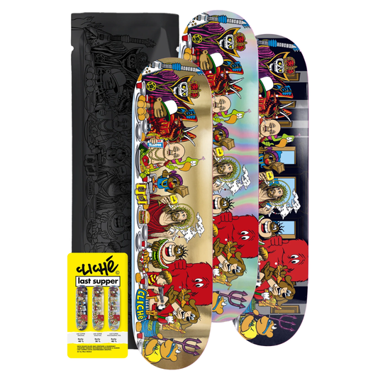 8.5" Cliche Last Supper Golden Ticket Blind Bag Skateboard Deck