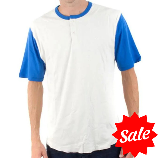 Brixton Lewis T-Shirt - White / Royal