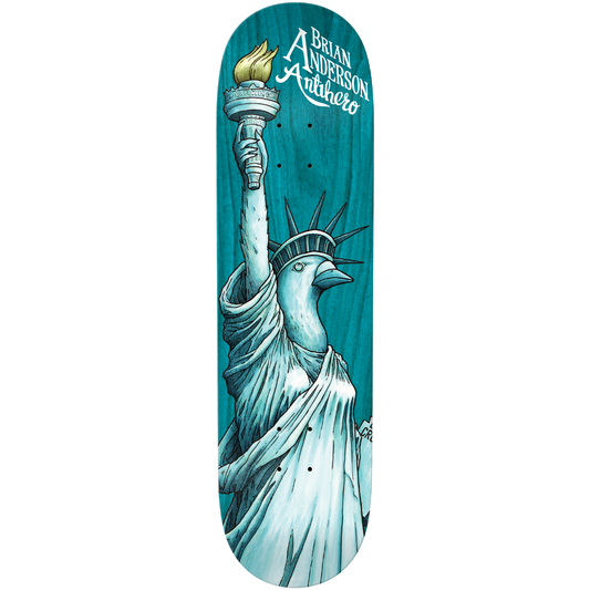 9.0" Anti-Hero Brian Anderson Libirdty Pro One-Off Skateboard Deck - Assorted Stains