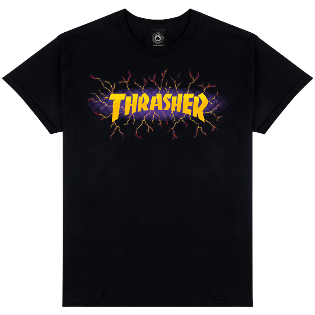 Thrasher Magazine Lightning T-Shirt - Black