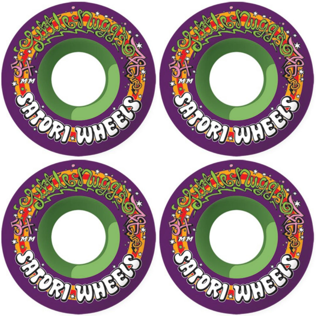 54mm Satori Wheels Lil Nugz Cruisers 78a Purple