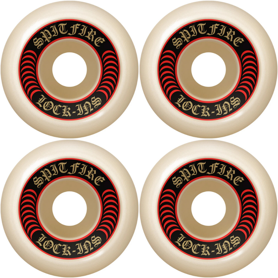 53mm Spitfire Formula Four F4 Lock-Ins Natural Skateboard Wheels 101a