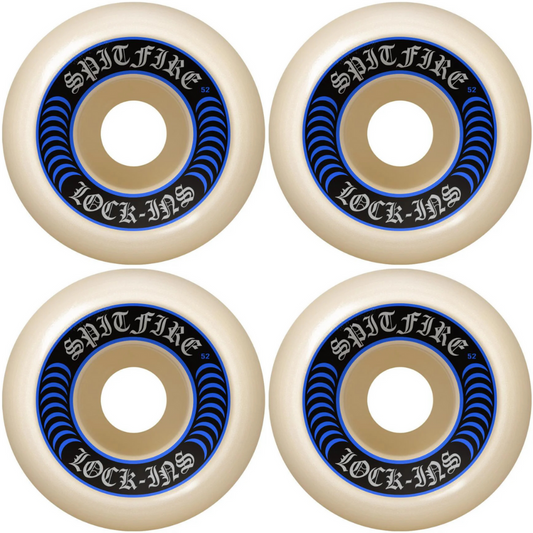 52mm Spitfire F4 Formula Four Lock-Ins Wheels 99a