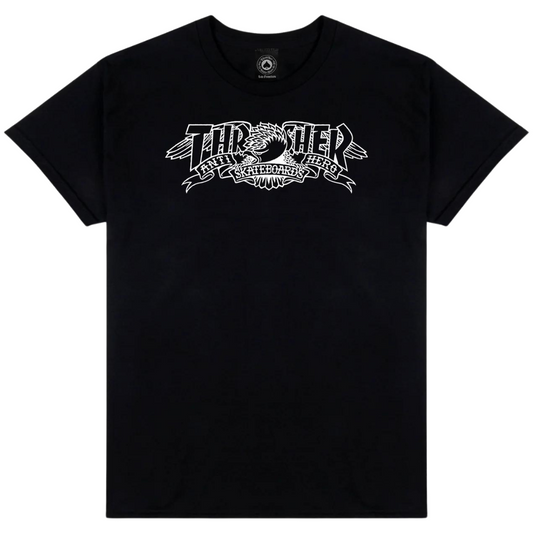 Thrasher x Anti-Hero Mag Banner T-Shirt - Black