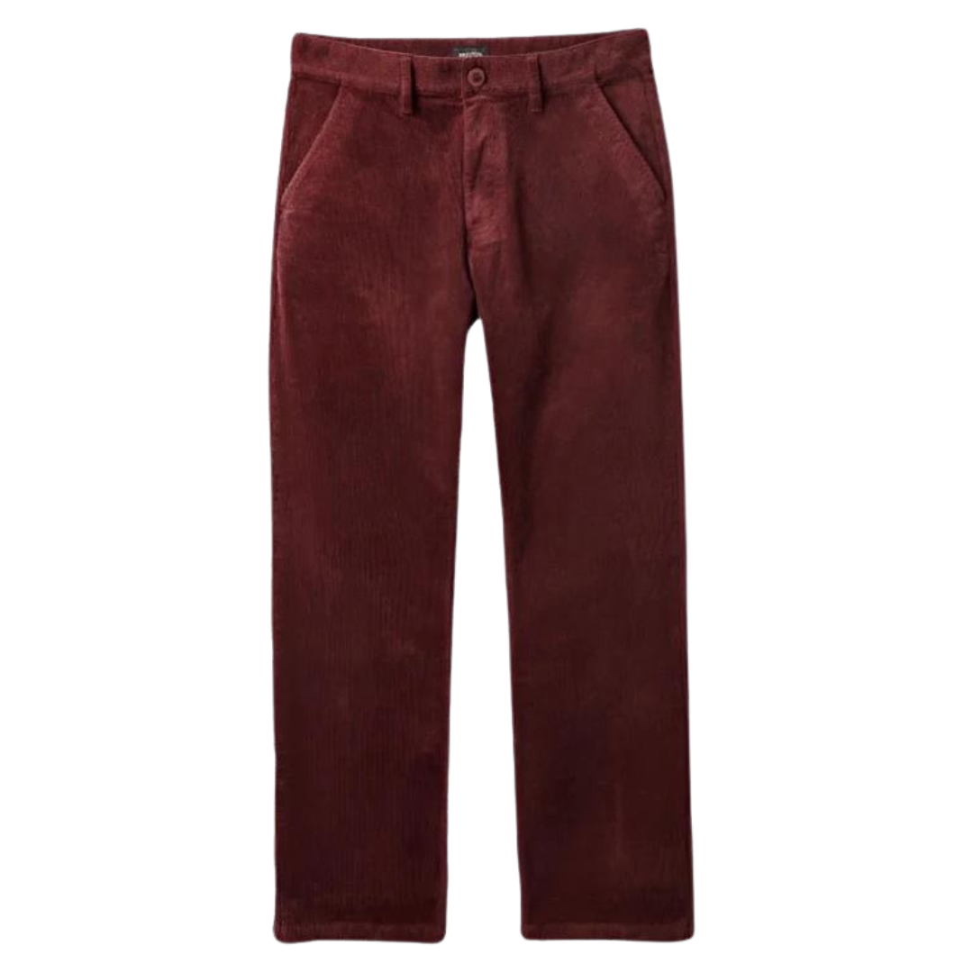 Brixton Choice Chino Pants - Mahogany Cord