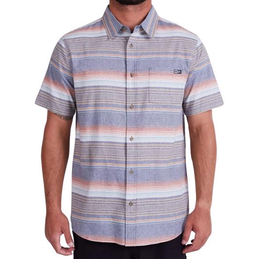 Salty Crew Mainline Woven Short Sleeve Button-Up Shirt - Dark Slate