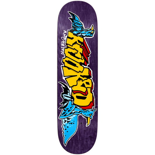8.38" Krooked Manderson Raptors Skateboard Deck - Assorted Stains