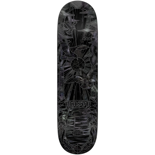 8.25" Real Mason Silva Black Sunday Cathedral Skateboard Deck
