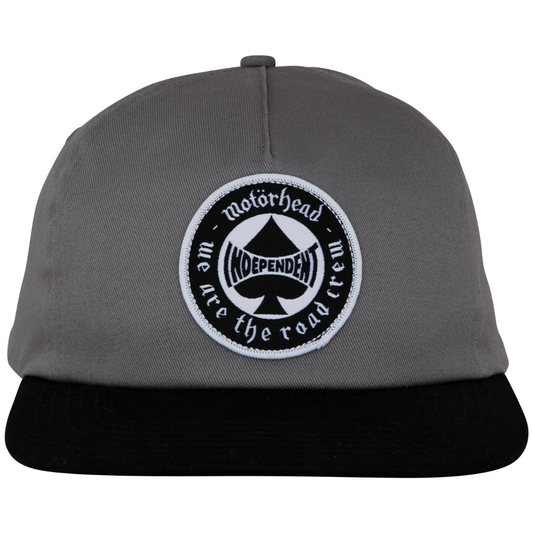 Independent Trucks x Motörhead Spade Snapback Hat - Charcoal / Black
