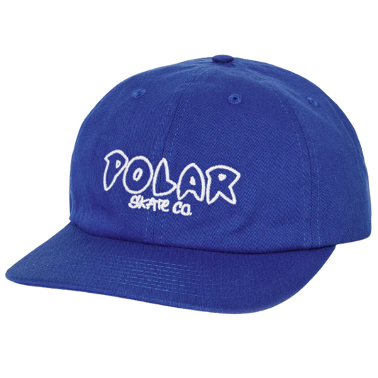 Polar Skateboards Michael Cap Outline Logo Hat - Egyptian Blue