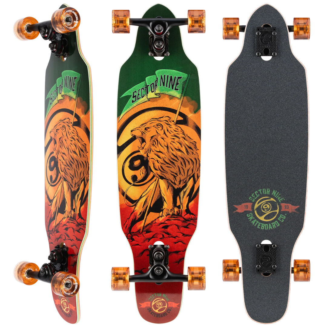 33" Sector 9 Rasta Mini Striker Complete Longboard