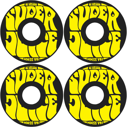 55mm OJ Wheels Mini Super Juice Black 78a Skateboard Wheels