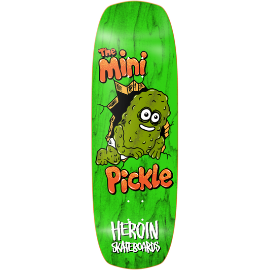 9.5" Heroin Mini Pickle Skateboard Deck - Assorted Stains