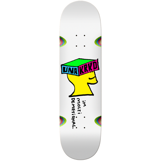 8.28" Krooked Una Farrar Molti Demetional Skateboard Deck