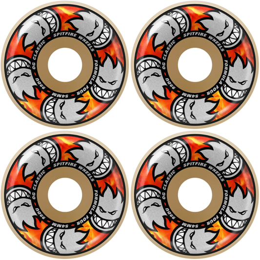 54mm Spitfire F4 Formula Four Team Multiball OG Classic Skateboard Wheels 99a