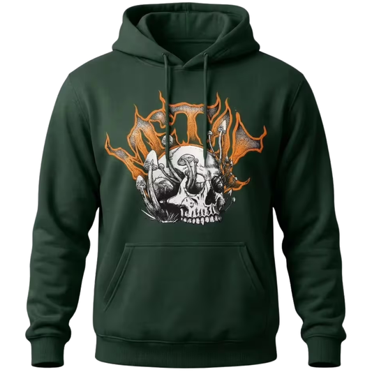 Metal Skateboards Mushroom Hoodie - Forest Green