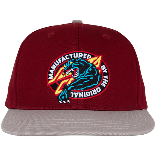 Santa Cruz Natas MFG Panther Snapback Hat - Maroon / Grey