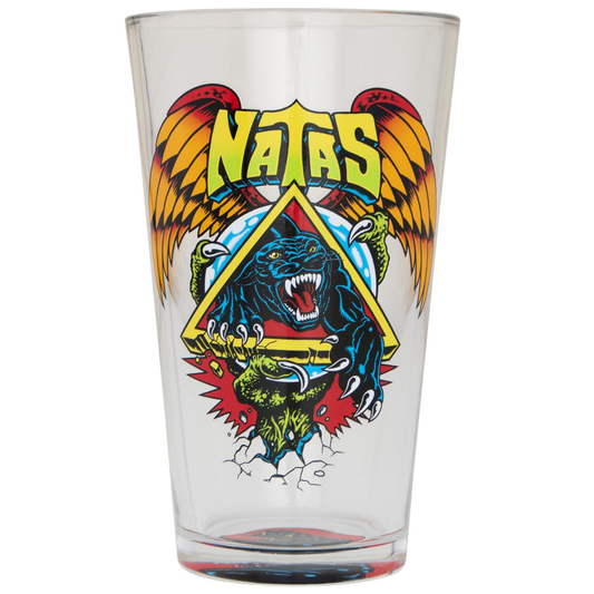 Santa Cruz Skateboards Natas Panther 16oz Pint Glass - Black / Green